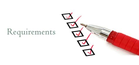 Admissions Requirements .